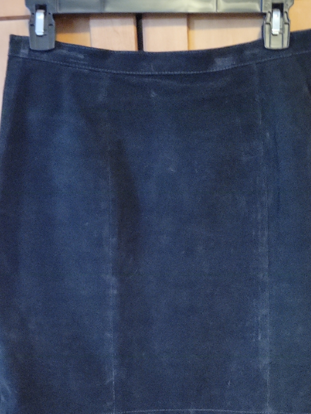 Vintage Classic Women's Black 100% Suede A-Line Mini Lined Skirt Size 11